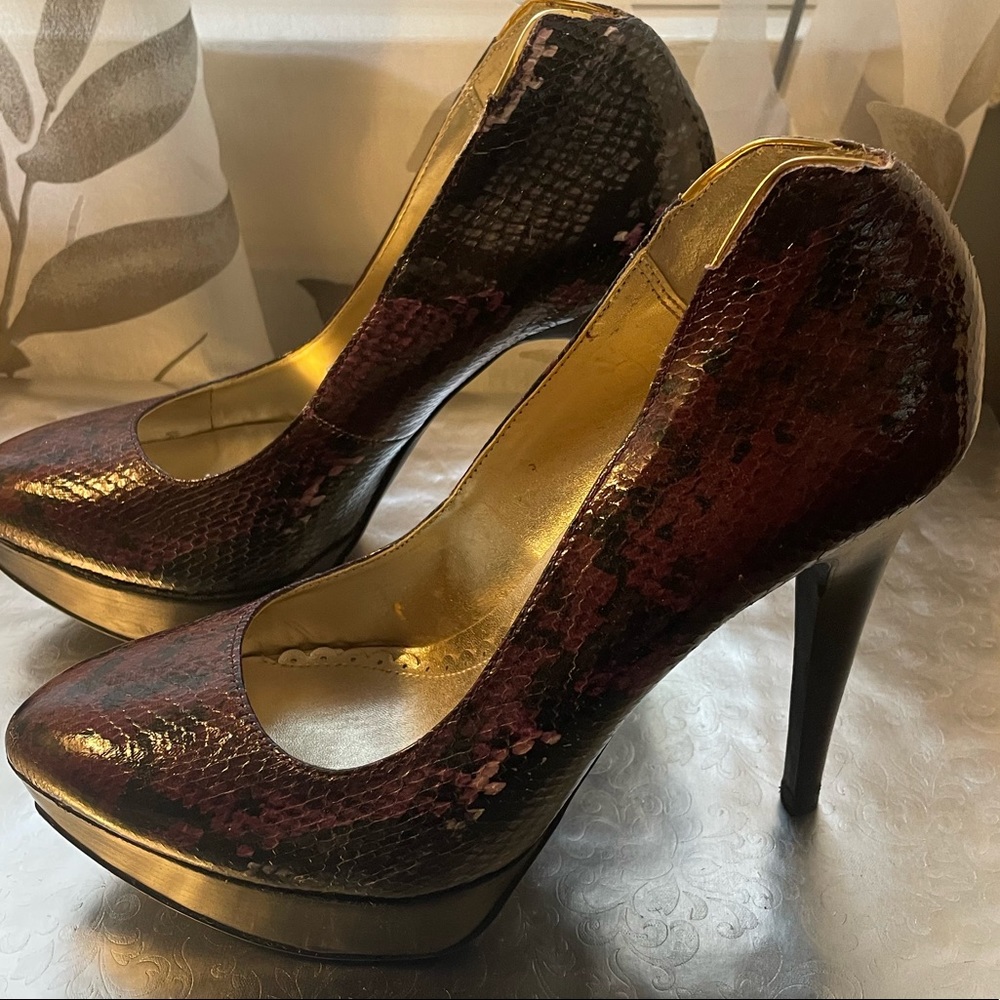 Purple Snake Stilettos